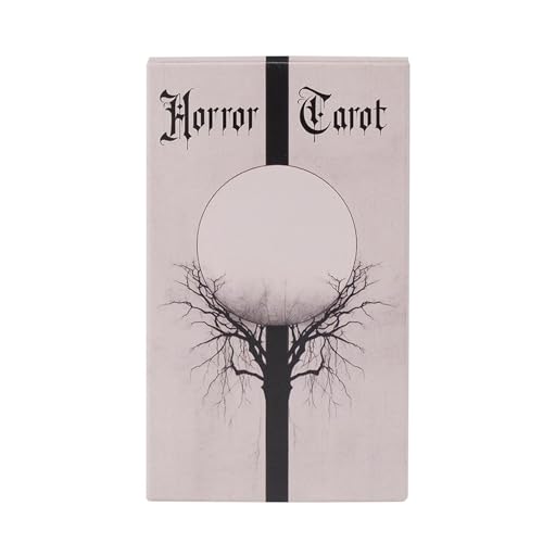 Wisylizv Horror-Tarot-Deck-Karten | Tragbares psychologisches Orakeldeck für Wahrsagung, zukünftige Einblicke, vergangene Lesungen und Brettspielspaß von Wisylizv