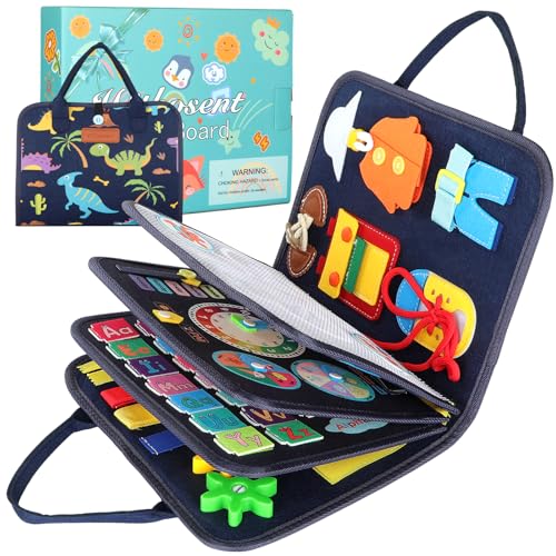 Withosent Busy Board für Kleinkinder 5-Schichten, Activity Board Tragbar Montessori Spielzeug, Baby Sensory Board ab 3 4 Jahre Mädchen Junge, Grundkenntnisse Erlernen Motorikspielzeug Withosent Busy Board für Kleinkinder 5-Schichten, Activity Board Tragbar Montessori Spielzeug, Baby Sensory Board ab 3 4 Jahre Mädchen Junge, Grundkenntnisse Erlernen Motorikspielzeug von Withosent