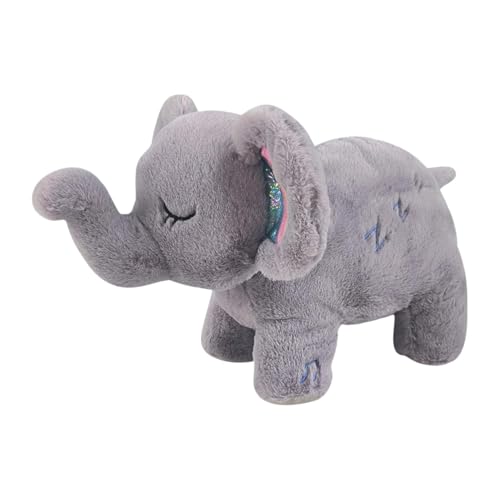 Elephant Plush Toy, Sound Sleeping Elephant, Breathing Plush Elephant, Soothing Breathing Elephant Stuffed Animal, Stress Relief Sleeping Plush Animal for Children with Realistic Breathing and Music von Wiuejg