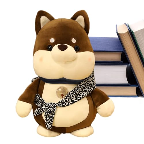 Entzückendes Shiba Inu-Plüschkissen, Tierdekor-Kissen, Stofftierkissen für Kinder, Plüsch-Shiba Inu-Kissen, bequemes Shiba Inu-Kissen, gemütliches Stofftier-Hundedekor 35 cm/13,78 Zoll für Zuhause von Wiuejg