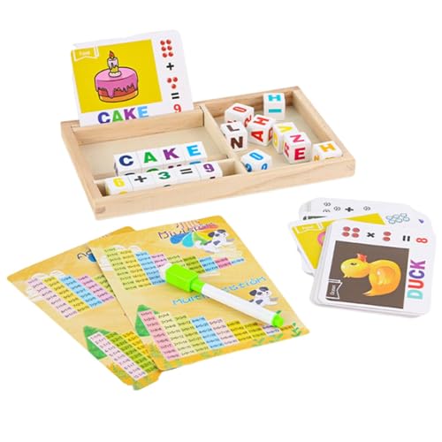 Matching-Spiel, Matching-Spiel für Kinder - Buchstaben-Matching-Puzzle | Buchstaben-Zahlen-Matching-Spiele, Vorschul-Lernspielzeug für und Mädchen im Alter von 3–8 Jahren, passendes Puzzle-Spielzeug von Wiuejg