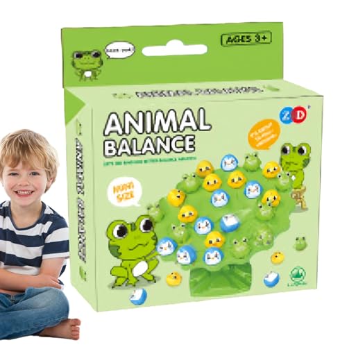 Strategie-Balance-Spiel, pädagogisches Stapelspiel, hölzernes Balance-Brettspiel, interaktives Tetras-Turm-Spiel 22 x 4 x 22 cm/8,66 x 1,57 x 8,66 Zoll für lustige Spiele für Kinder, Mehrfarbig von Wiuejg