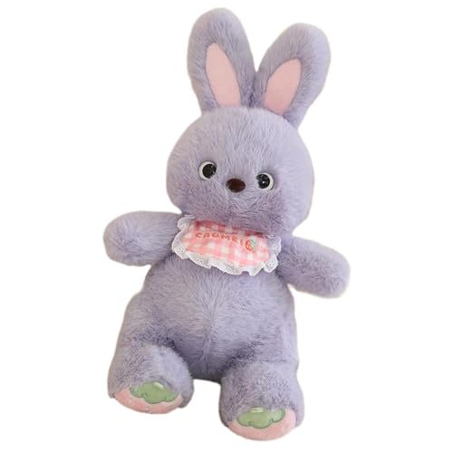 Stuffed Bunny Plush | Stuffed Animals Rabbit Doll | Plush Toys Bunny, Plush Pillow Rabbit, Bunny Plush Doll, Black Cat Plush, Stuffed Toys with Bib, Living Room Plush Decor, Bedroom Stuffed Toys von Wiuejg