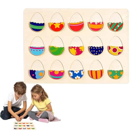 Tragbares sensorisches Farbsortierspielzeug, sicheres Farbsortierspielzeug, hölzernes Farbsortierspielzeug, interaktives Farbsortierspielzeug für Kinder 1-3 30 x 22 cm/11,81 x 8,66 Zoll für Vorschule, von Wiuejg