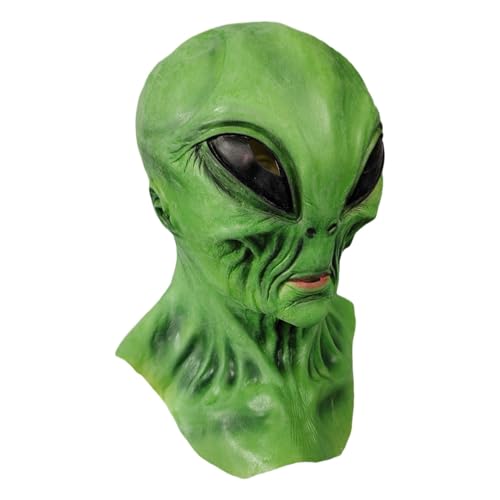 Wiuejg Alien-Kopfmaske | Halloween-Alien-Maske | Cosplay Kostüm Alien Kopf | Ein Blickfang, perfekt, um unvergessliche Looks zu kreieren und Ihrer Kostümsammlung einen Hauch von Laune zu verleihen von Wiuejg