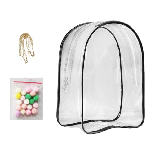 wiuejg Klare Stoffpuppen-Aufbewahrung, Plüschpuppen-Organizer-Tasche, Puppensammlungstasche, Stoffpuppen-Reiserucksack, transparente Puppen-Aufbewahrungstasche, durchsichtige Plüschpuppentasche, von Wiuejg