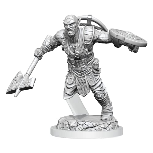 D&D Nolzurs wunderbare Miniaturen: Welle 20: Earth Genasi Fighter - Unlackiert und grundiert - Tabletop RPG Games TTRPG von WizKids