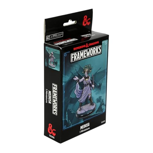 Dungeons & Dragons Frameworks: Wave 2A: Medusa - Unlackiert, unmontiert auf Sprue, & anpassbare Mini | WizKids D&D Figure von WizKids