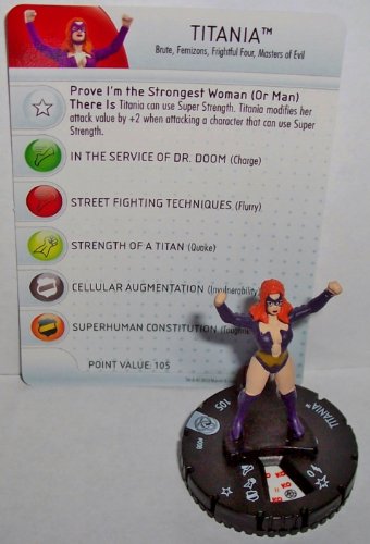 Heroclix Fear Itself #008 Titania Figure with Card by WizKids von WizKids