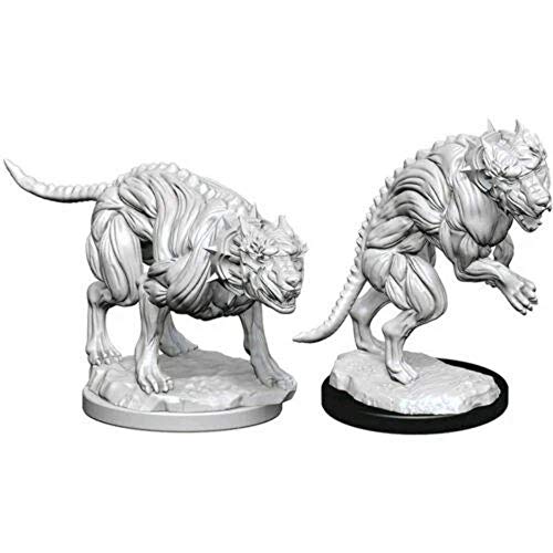 Dungeons & Dragons Pathfinder Deep Cuts Unpainted Miniatures - Hell Hounds (6 Units) von WizKids