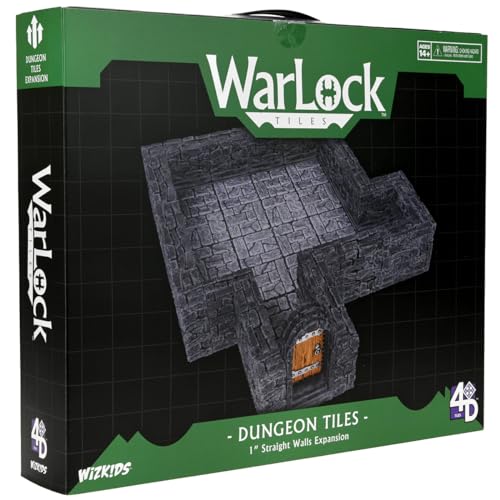 Warlock Fliesen Erweiterungsset 2,5 cm Dungeon Straight Walls von WizKids