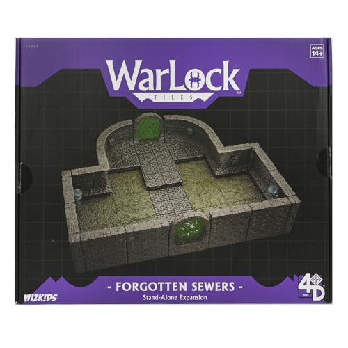 WizKids Warlock Tiles Core Set: Forgotten Sewers - Strategiespiel - Tragbar - Modern - Unisex - Kid (9+) - 14+ von WizKids