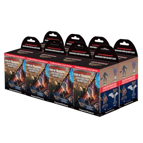 WizKids D&D Icons of The Realms: Adventures from Baldur's Gate Booster Brick 8 Count | Dungeons and Dragons Figures | Pre-Painted | Blind Boxes von WizKids