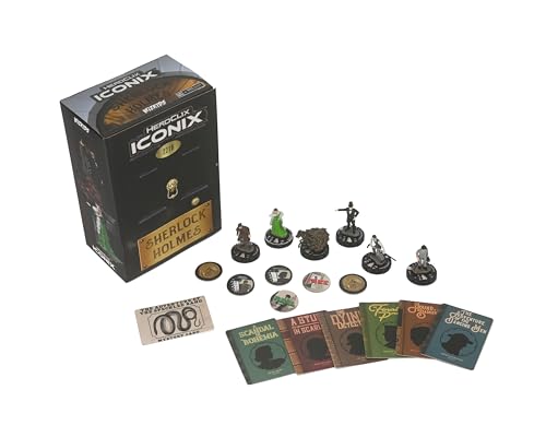 WizKids HeroClix Iconix Sherlock Holmes: Brettspiel, Detektivgeschichte, für Teenager und Erwachsene ab 14 Jahren von WizKids