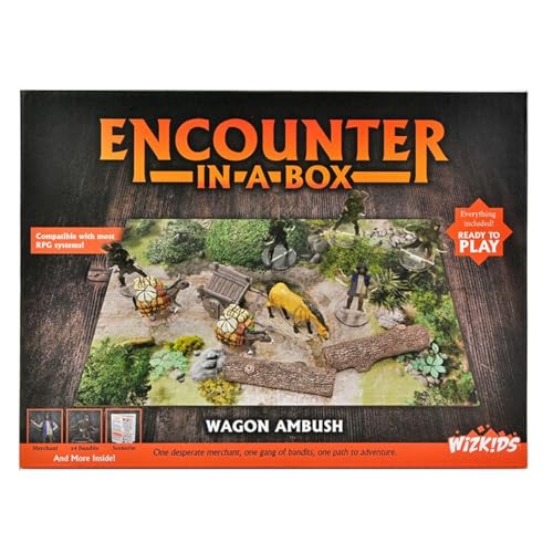 WizKids Hexenmeister Fliesen Begegnung in einer Box Wagon Ambush Brettspiel von WizKids