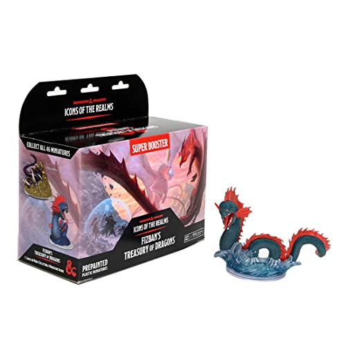 Wizkids Games D&D Icons of The Realms: Fizban's Treasury of Dragons - Super Booster (Set22) - enthält 1 riesige seltene Figur, vorbemalt, vormontiert, Miniatur, Dungeons & Dragons von WizKids