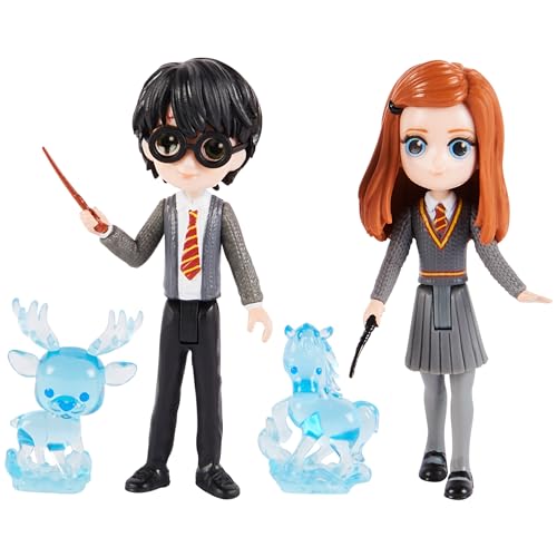 Wizarding World Harry Potter - Freunde Spielset mit Harry Potter und Ginny Weasley Sammelfiguren sowie 2 Patronus-Schutzwesen, Spielzeug für Kinder ab 5 Jahren, Fanartikel von Wizarding World