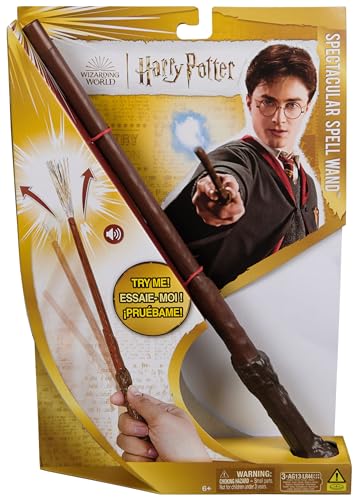 Harry Potter - Zauberstab mit Vibrationseffekt und Sound, ca. 31 cm, Spielzeug für Kinder ab 6 Jahren, Fanartikel von Wizarding World