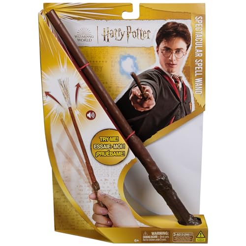 Harry Potter - Zauberstab mit Vibrationseffekt und Sound, ca. 31 cm, Spielzeug für Kinder ab 6 Jahren, Fanartikel von Wizarding World