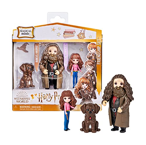 Wizarding World Harry Potter - Freunde Spielset mit Hermine Granger und Rubeus Hagrid Sammelfiguren, Spielzeug für Kinder ab 5 Jahren, Fanartikel von Wizarding World