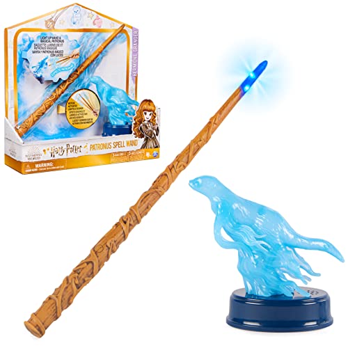 Wizarding World Harry Potter - Interaktiver Zauberstab von Hermine Granger mit Patronus-Figur, Licht- und Geräuscheffekten, Spielzeug für Kinder ab 6 Jahren, Fanartikel von Wizarding World