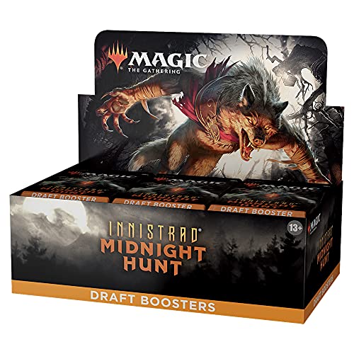 Wizards of the Coast C89490001 Innistrad: Midnight Hunt Draft Booster Box The Gathering Zubehör, Mehrfarbig von Magic The Gathering