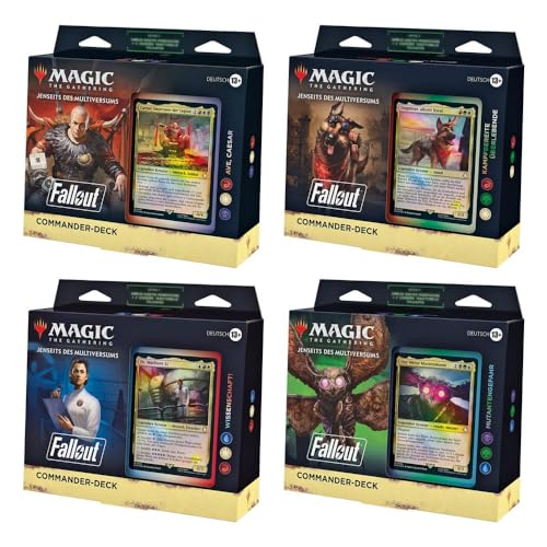 Magic the Gathering Jenseits des Multiversums: Fallout Commander Decks Display (4) german von Wizards of the Coast