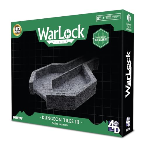 Wiz Kids LLC, Warlock Tiles: Dungeon Tile III - Angles, Accessory, Ages 14+ von WizKids