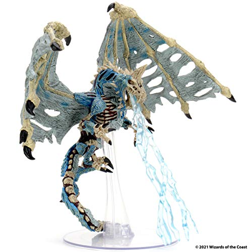 WizKids DandD Icons of the Realms Miniatures: Boneyard - Blue Dracolich Premium von Rubie's