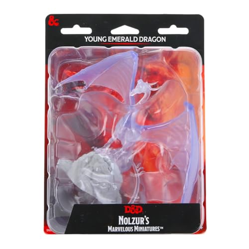 WizKids D&D Nolzur's Marvelous Miniatures: Junger Smaragddrache - Miniaturfigur von WizKids