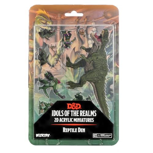 WizKids D&D Idols of the Realms: Scales & Tails – Reptilienhöhle – 2D-Set von WizKids