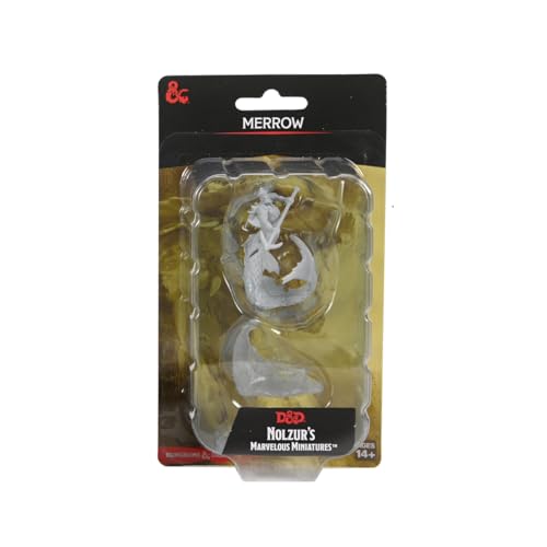 WizKids Games D&D Nolzur's Marvelous Miniatures: Merrow Unpainted Dungeons and Dragons Miniatures von WizKids