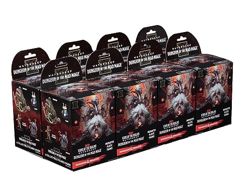 WizKids D&D Icons of The Realms: Waterdeep - Dungeon of The Mad Mage Booster Brick (8 Boosters) , DnD Miniatures von Rubie's