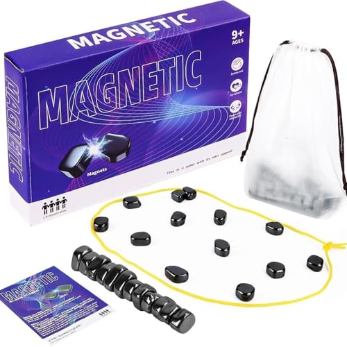 Magnet Schach, Sodass Sie Denspaß Spiel Mit Magnetsteinen Tragbares Schachbrett Magnetic Chess Set Für Einfache NJZT0111 von Wizvox