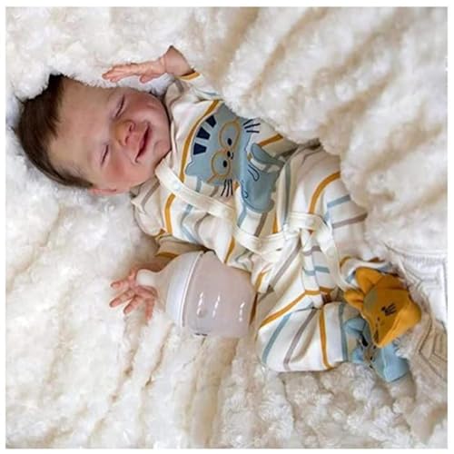 Wizvox Baby Dolls, 18Zoll Reborn Puppen Lebensecht, Real Born Baby - Geschenkset FüR Kinder ZHNZ16A1108 von Wizvox