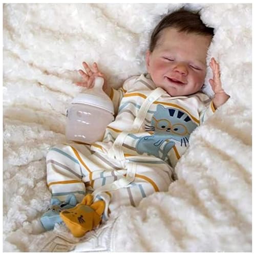 Wizvox Realborn Baby Puppe, 18Zoll Rebornbabys - New Born Puppen, Geschenkspielzeug FüR Kinder ZHNZ16A1111 von Wizvox