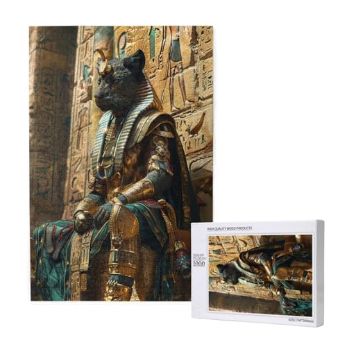 Ägypten Puzzle 300 Teile Erwachsene, DIY Religion Puzzle Design für Erwachsene und Kinder ab 5 Jahren, HD Farbe Puzzel mit Geschenkbox Verpackung for Zimmer Deko Wohnzimmer, Geschenke für Frauen -7432 von Wjffnzbz