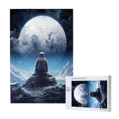 Astronaut Puzzle 500 Teile Erwachsene, DIY Planet Puzzle Design für Erwachsene und Kinder ab 5 Jahren, HD Farbe Puzzel mit Geschenkbox Verpackung for Zimmer Deko Wohnzimmer, Geschenke für Frauen -6223 von Wjffnzbz