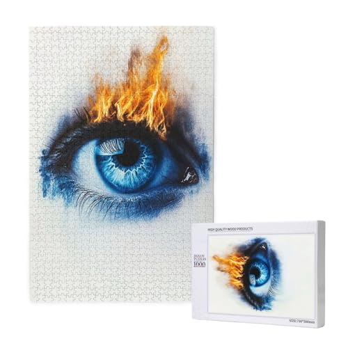 Auge Puzzle 300 Teile Erwachsene, DIY Kunst Puzzle Design für Erwachsene und Kinder ab 5 Jahren, HD Farbe Puzzel mit Geschenkbox Verpackung for Wand Zimmer Deko Wohnzimmer, Geschenke für Frauen -5577 von Wjffnzbz