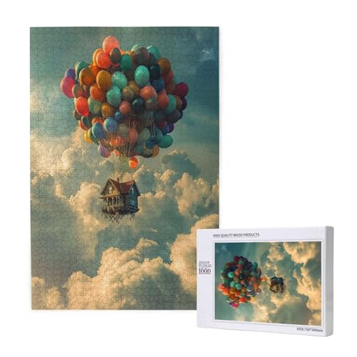 Ballon Puzzle 500 Teile Erwachsene, 5D DIY Kabine Puzzle Design für Erwachsene und Kinder ab 5 Jahren, HD Farbe Puzzel mit Geschenkbox Verpackung for Zimmer Deko Wohnzimmer, Geschenke für Frauen -8033 von Wjffnzbz