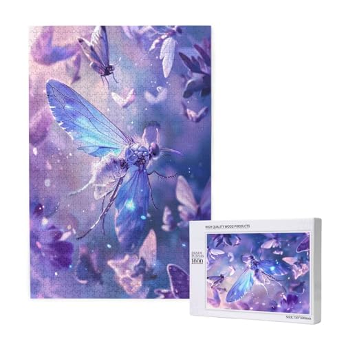 Biene Puzzle 500 Teile Erwachsene, DIY Blume Puzzle Design für Erwachsene und Kinder ab 5 Jahren, HD Farbe Puzzel mit Geschenkbox Verpackung for Wand Zimmer Deko Wohnzimmer, Geschenke für Frauen -8788 von Wjffnzbz