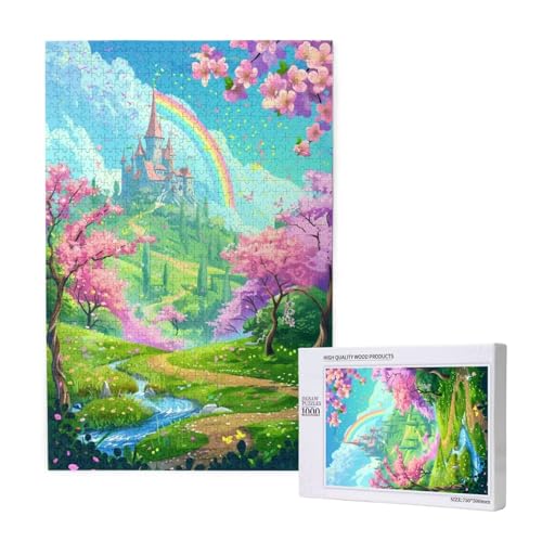 Blume Puzzle 1500 Teile Erwachsene, DIY Festung Puzzle Design für Erwachsene und Kinder ab 5 Jahren, HD Farbe Puzzel mit Geschenkbox Verpackung for Zimmer Deko Wohnzimmer, Geschenke für Frauen -9985 von Wjffnzbz