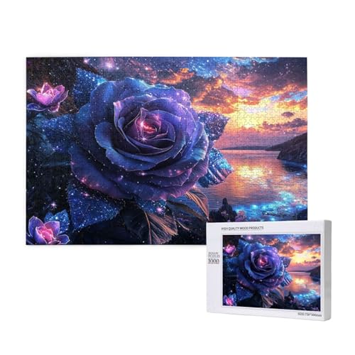 Blume Puzzle 300 Teile Erwachsene, DIY Fantasie Puzzle Design für Erwachsene und Kinder ab 5 Jahren, HD Farbe Puzzel mit Geschenkbox Verpackung for Zimmer Deko Wohnzimmer, Geschenke für Frauen -3977 von Wjffnzbz