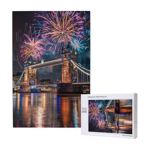 Brücke Puzzle 300 Teile Erwachsene, DIY Feuerwerk Puzzle Design für Erwachsene und Kinder ab 5 Jahren, HD Farbe Puzzel mit Geschenkbox Verpackung for Zimmer Deko Wohnzimmer, Geschenke für Frauen -9507 von Wjffnzbz