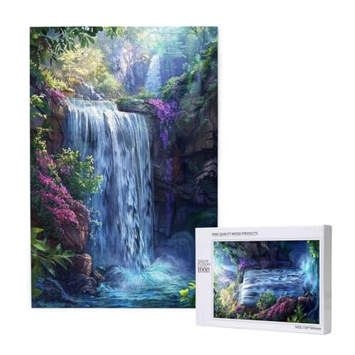 Fallen Puzzle 1000 Teile Erwachsene, 5D DIY Blume Puzzle Design für Erwachsene und Kinder ab 5 Jahren, HD Farbe Puzzel mit Geschenkbox Verpackung for Zimmer Deko Wohnzimmer, Geschenke für Frauen -6409 von Wjffnzbz