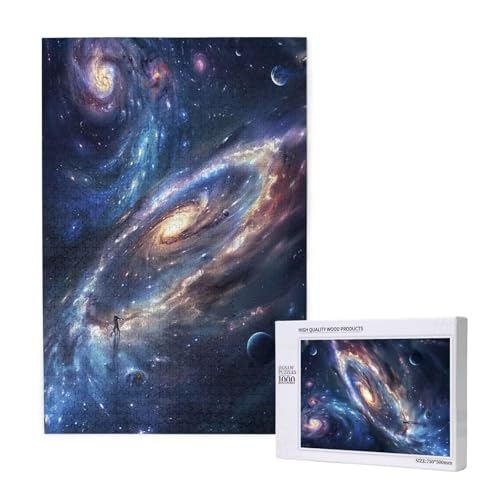 Fantasie Puzzle 1000 Teile Erwachsene, Universum Puzzle Design für Erwachsene und Kinder ab 5 Jahren, HD Farbe Puzzel mit Geschenkbox Verpackung for Zimmer Deko Wohnzimmer, Geschenke für Frauen -9759 von Wjffnzbz