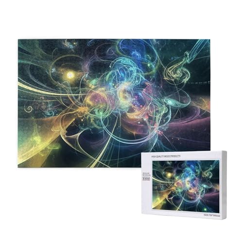 Fantasie Puzzle 1500 Teile Erwachsene, Streifen Puzzle Design für Erwachsene und Kinder ab 5 Jahren, HD Farbe Puzzel mit Geschenkbox Verpackung for Zimmer Deko Wohnzimmer, Geschenke für Frauen -415 von Wjffnzbz