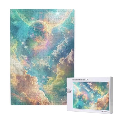 Fantasie Puzzle 500 Teile Erwachsene, DIY Himmel Puzzle Design für Erwachsene und Kinder ab 5 Jahren, HD Farbe Puzzel mit Geschenkbox Verpackung for Zimmer Deko Wohnzimmer, Geschenke für Frauen -9753 von Wjffnzbz