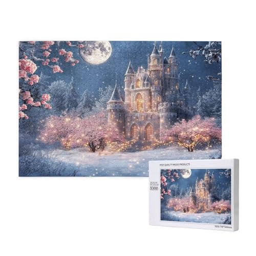 Festung Puzzle 1500 Teile Erwachsene, DIY Blume Puzzle Design für Erwachsene und Kinder ab 5 Jahren, HD Farbe Puzzel mit Geschenkbox Verpackung for Zimmer Deko Wohnzimmer, Geschenke für Frauen -3840 von Wjffnzbz