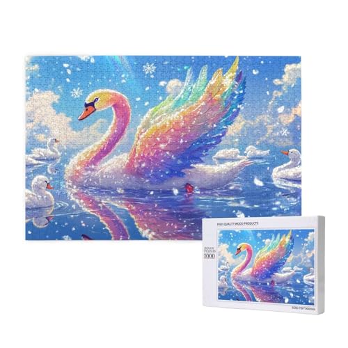 Himmelsfarbe Puzzle 1000 Teile Erwachsene, Farbe Puzzle Design für Erwachsene und Kinder ab 5 Jahren, HD Farbe Puzzel mit Geschenkbox Verpackung for Zimmer Deko Wohnzimmer, Geschenke für Frauen -4794 von Wjffnzbz